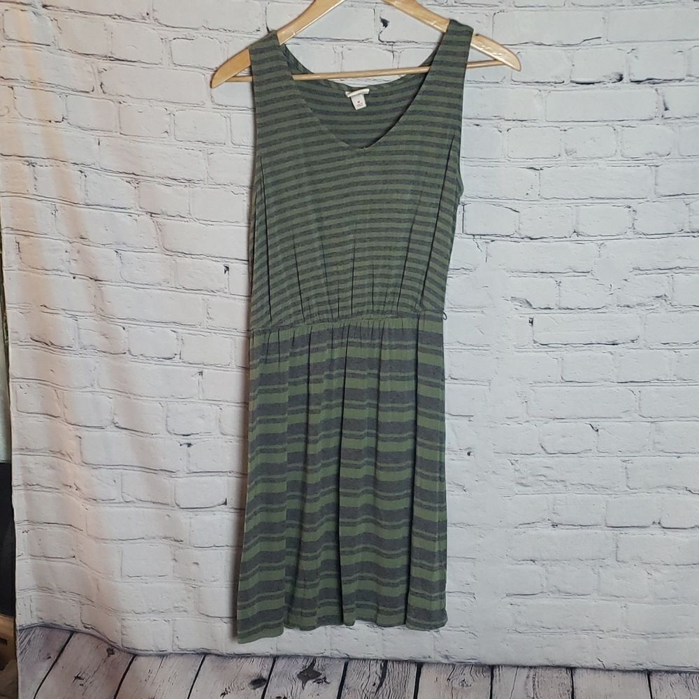‎Merona Green Stripped Dress